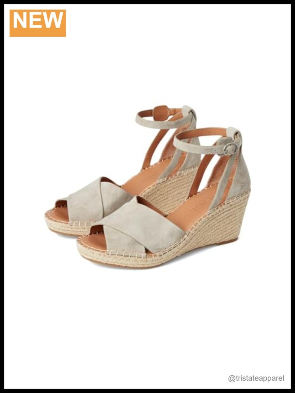 Womens Leather Peep Toe Wedge Heeled Sandals Ankle Buckle Casual